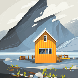 Знаменитый норвежский домик
