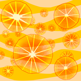 Фон с апельсинками