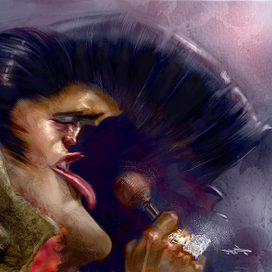 Элвис Пресли -  карикатура