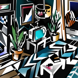 гостиная / иллюстрация