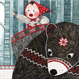 Серия иллюстраций к сказе "Маша и Медведь"