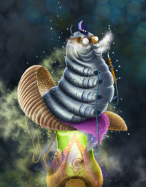 Hookah Smoking Caterpillar