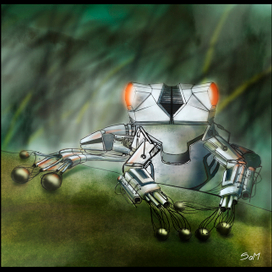 Concept Art: Another World_cyber-frog