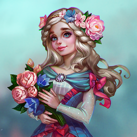 Принцесса в голубом