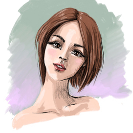 Лицо девушки