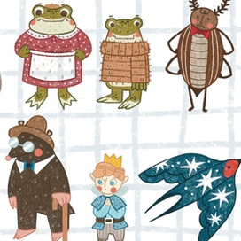 Персонажи к книге Дюймовочка