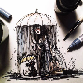 У Сарочки в городе уже неделю идет дождь