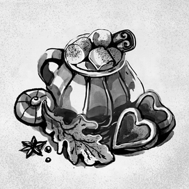 Иллюстрации на Inktober