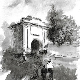 Врата стоят у Иртыша,                              Горда сибирская душа.                              Здесь гуляли степняки,                              Здесь рубились казаки.