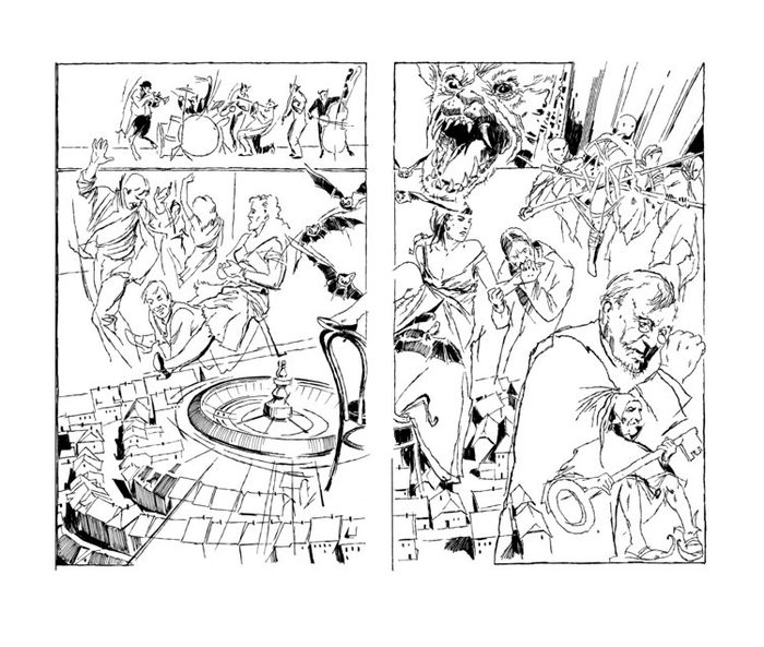 полосный разворот Г.Манн"Учитель Гнус"