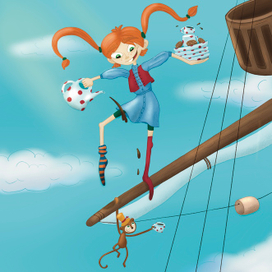 Пеппи и чаепитие на корабле 