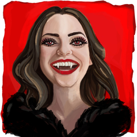 Зловещая дама/ вампир