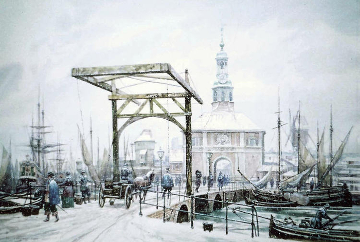 Рыбный порт в Голландии