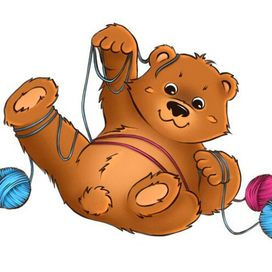 Мишутка и клубки