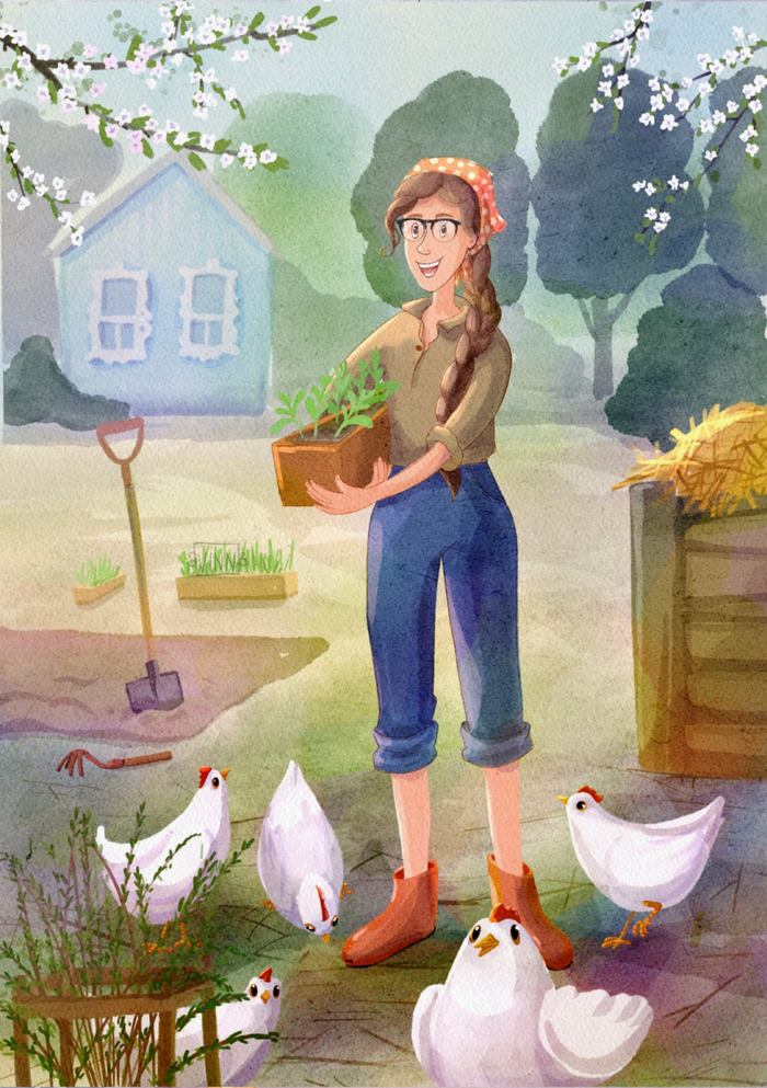 Весна на даче 