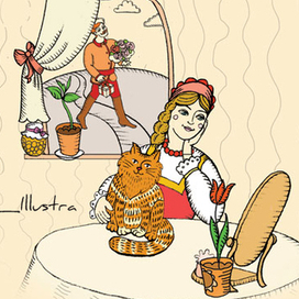 Открытка на 8 Марта