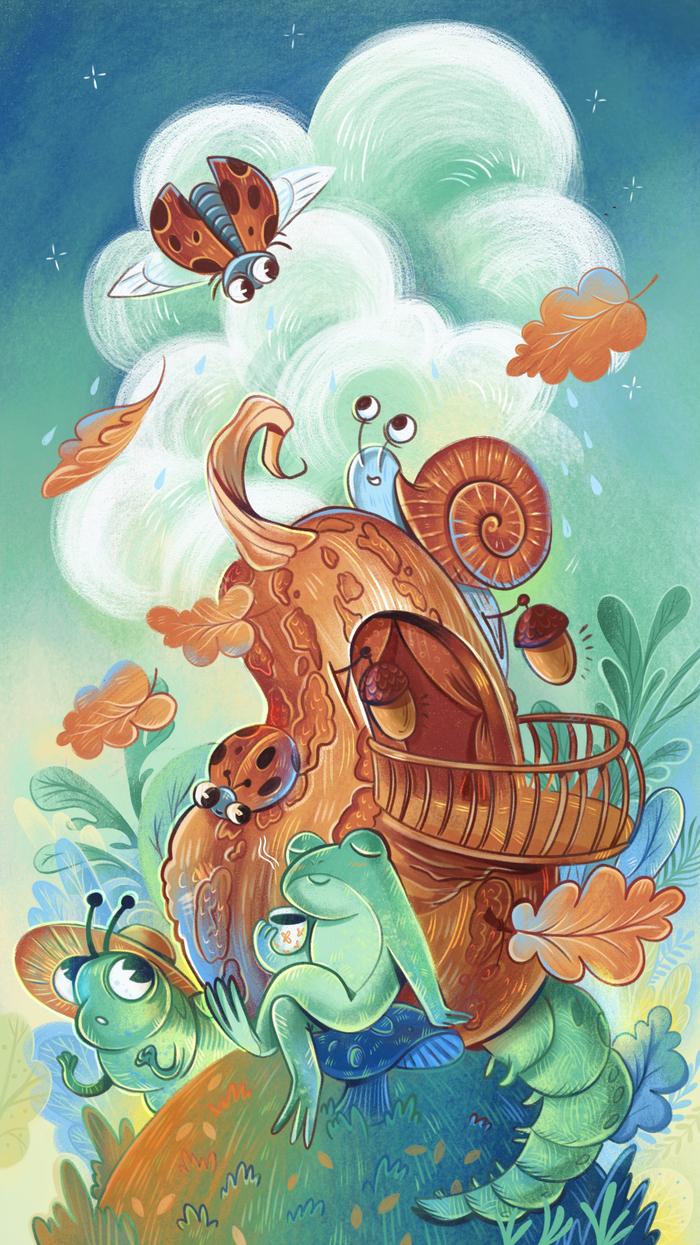 Осенние тыковки & насекомые