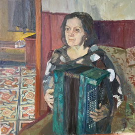 Мама за баяном