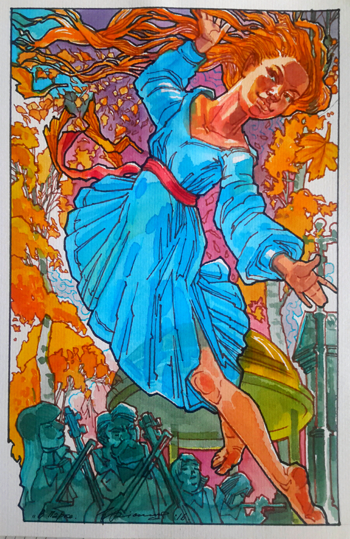 Осень.парк.оркестр.танец.