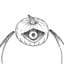 Корова Зебу и тыква