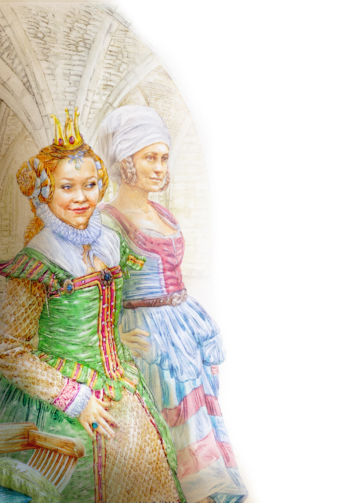 Принцесса Уэнни (полуполосная иллюстрация)