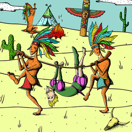 ИЛЛЮСТРАЦИЯ ДЛЯ ЭТИКЕТКИ ПИВА "БЛЕДНОЛИЦЫЙ"