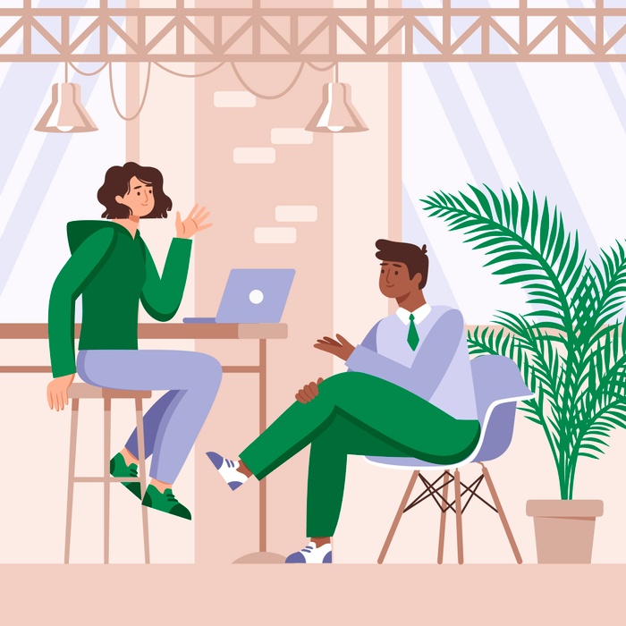 Flat illustration for Freepik for app, web and advertising