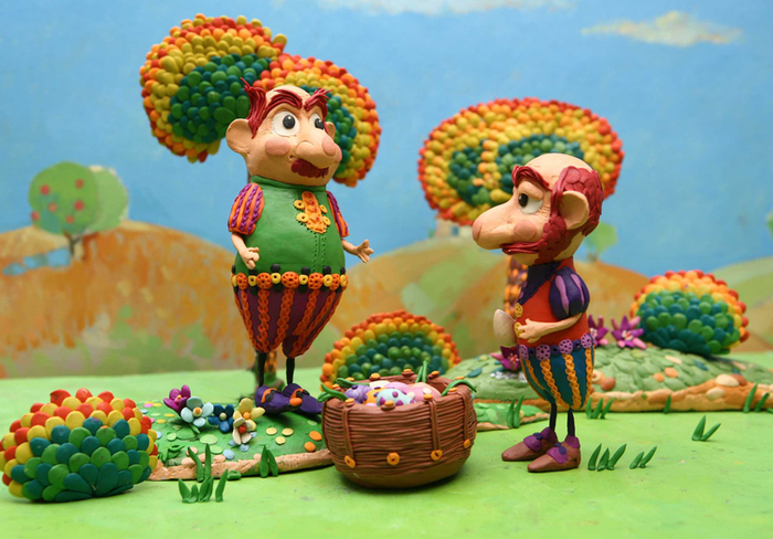 Герои армянских сказок, сделанные из пластилина