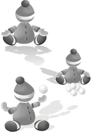 Моделька для флеш игры (снежки)