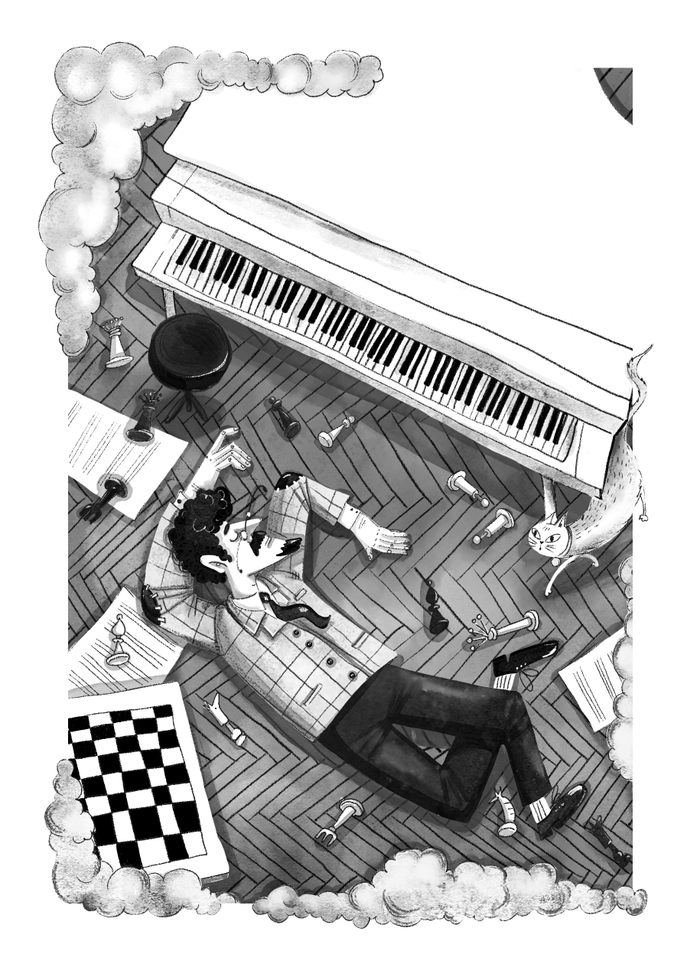 К рассказу А. Лапшина "Музыкальные Шахматы"