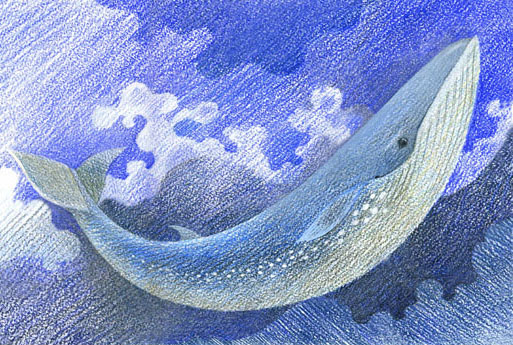 Синие стихи. Иллюстрация к книге Ю. Солодкина "В гостях у радуги"