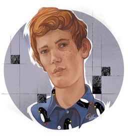 портрет с пингвинами