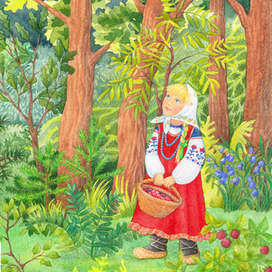 Три Медведя. Иллюстрация для издательства "Качели"