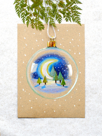 Елочная игрушка. Месяц