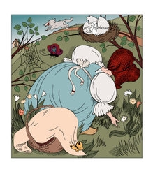 Красная Шапочка: Волк бежит к бабушке