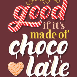 Lettering for poster about chocolate