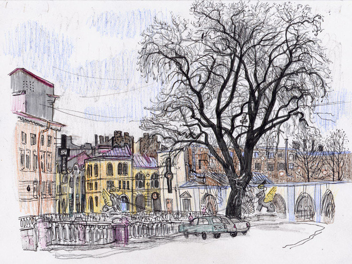 весна, Банковский мостик