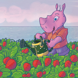 Клубнику нужно поливать