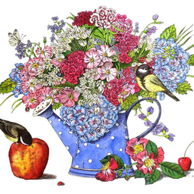 Натюрморт с птичками