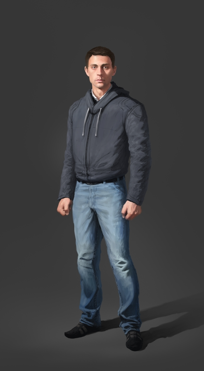 мужчина в куртке