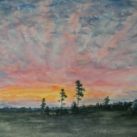 Закат на хуторе