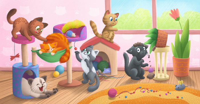 Иллюстрация для книги "Котята"