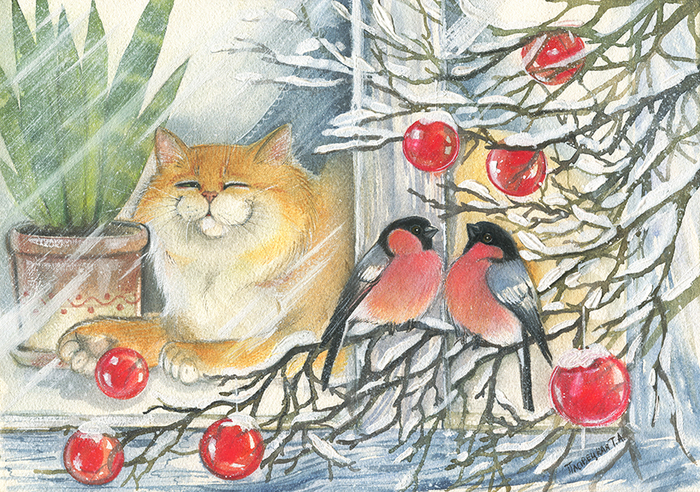 За окном зима