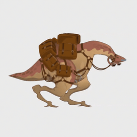 Зацикленная ходьба вьючного животного