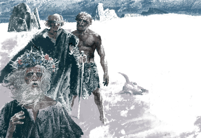 Король Лир. Лир, Глостер.Эскиз