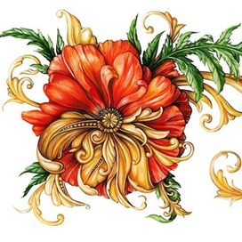 Оранжевый мак