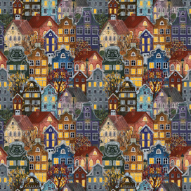 Паттерн бесшовный «дома»