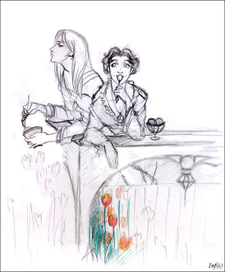 Принц Пауль и Людвиг Баварский кушают мороженку по весне))