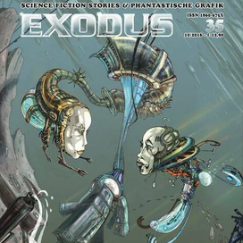 Обложка для журнала по научной фантастике "Exodus"