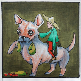 торговец яблоками